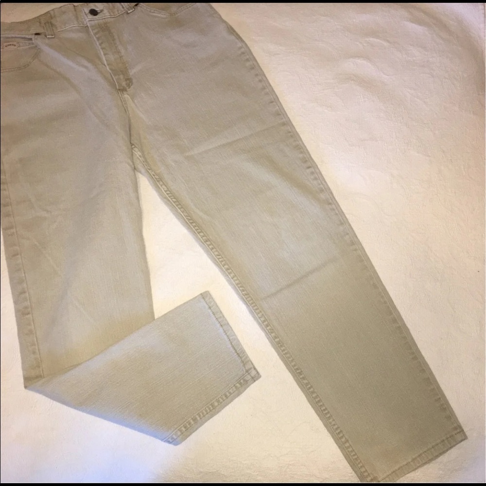 Vintage Y2K Riders Jeans Size 14 High Rise Loose Relaxed Khaki Mom